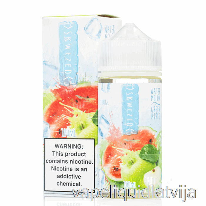 Ledus Arbūzs Zaļš ābols - Skwezed - 100ml 3mg Vape šķidrums